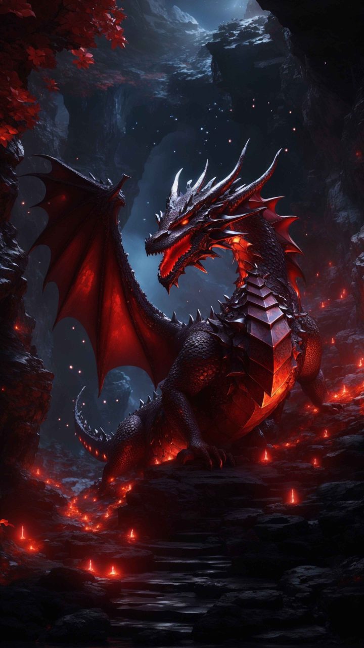 AI ancient dark dragon emerging